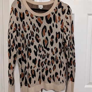 a new day Leopard Print Sweater